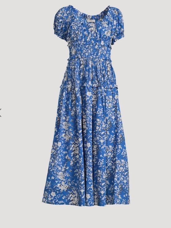 Doen Dresses & Skirts - NWT Doen Leanne Jardins de La Fontaine Floral. Blue Maxi Dress Size M